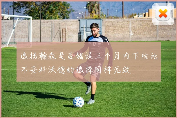 选杨瀚森是否错误三个月内下结论不妥科沃德的选择同样无效